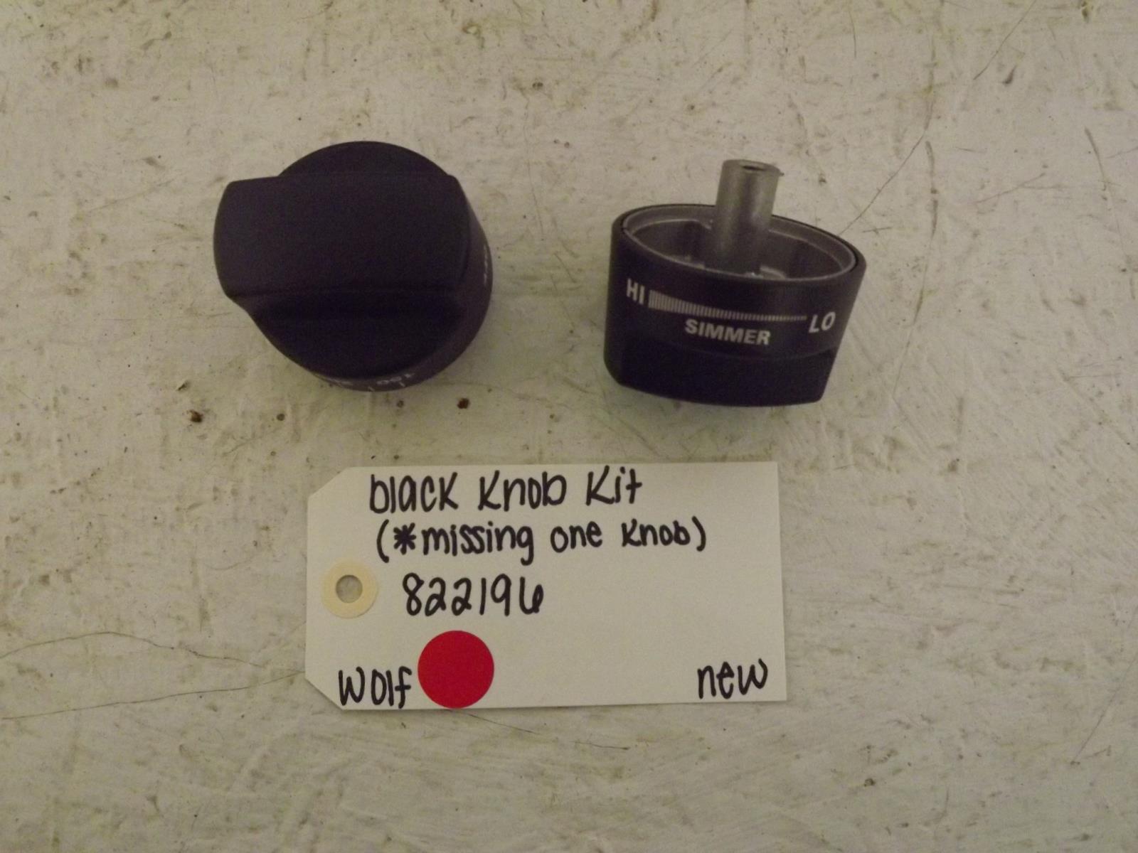 Wolf Range 822196 Black Knob Kit New Wolf Range 822196 Black Knob Kit New